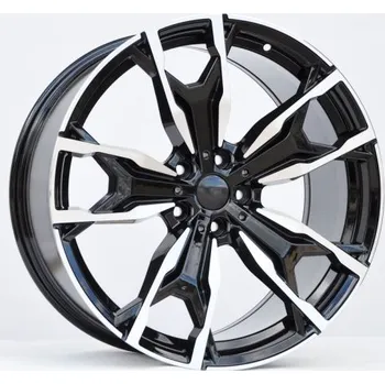 Alu kolo Alu kola Racing Line Y0204, 20x9.5 5x112 ET43, černá + leštění (zátěžová)