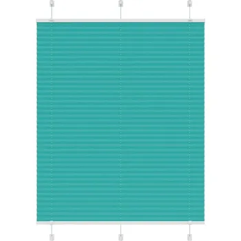 vidaXL Plisovaná roleta 105x100 cm Šířka látky 104,4 cm [4015178] Barva: Petrolejově zelená