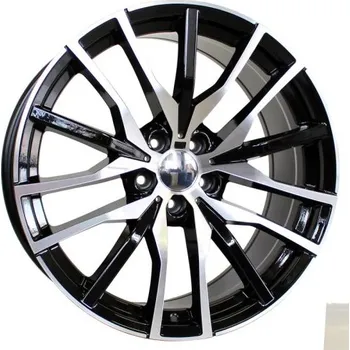 Alu kolo Alu kola Racing Line B5464, 20x10.5 5x112 ET40, černá + leštění (zátěžová)