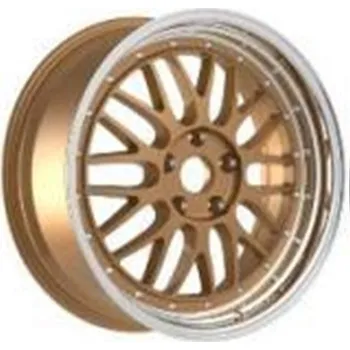 Alu kolo Alu kola Racing Line A1025, 17x7.5 5x120 ET34, zlatá + leštěný límec