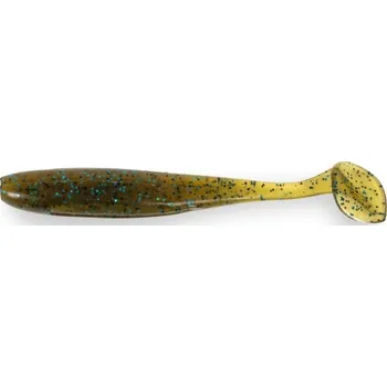 Rybářský háček 20ks - Gumová Nástraha Haibo EASOO T-tail Fish 5cm 1,2gr Dark Green