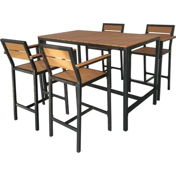 Zahradní sestava Zahradní barový set v přírodní barvě pro 4 Nova – Bonami Selection ID_1590502