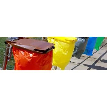 Pytle na odpadky Pytel 80 mi, 120 l, červený, 70 x 110 cm