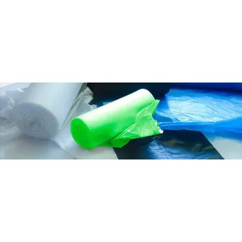 Pytle na odpadky Pytel - sáček 9 mi, 70-80 l, bílý, 63 x 85 cm, HDPE