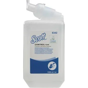 Mýdlo Scott Control čistící pěna na ruce 1 l, pro časté použití, čirá