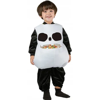 Karnevalový kostým Dětský Kostým Bílá Lebka (tričko), vel. 92/104 cm
