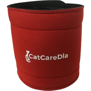 Fixační návlek vel. S na dia senzor dospělý neoprenový červený