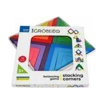 Dřevěná hračka BALANČNÍ ÚHELNÍKY HRA DŘEVO +DÁREK