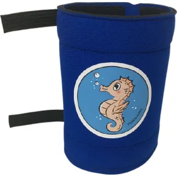 Fixační návlek vel. M na dia senzor dětský neoprenový modrý "mořský koník"