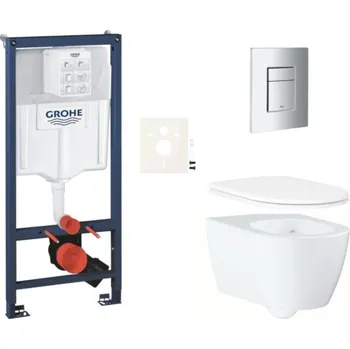 WC sada Závěsný wc set do lehkých stěn / předstěnová montáž GROHE Essence SIKOGRSESSCP00