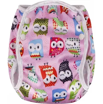 Kojenecké oblečení T-Tomi Plenkové plavky, růžová sova, velikost L
