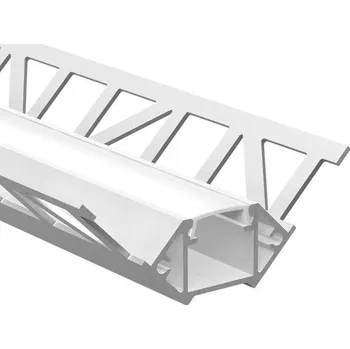 Podlahová lišta Lišta pro led pásku McLED stříbrná mat, hliník, délka 200 cm, výška hrany 10 mm, ML-761.331.05.S2