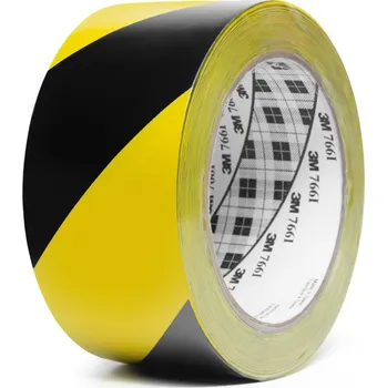 Lepicí páska 3M™ označovací PVC lepicí páska pro bezpečnostní značení 766i, 50 mm x 33 m černo-žlutá