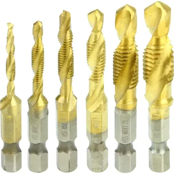 Závitořezný nástroj VRTÁKY SE ZÁVITNÍKY M3, M4, M5, M6, M8, M10 - BITY 1/4" HSS M22332