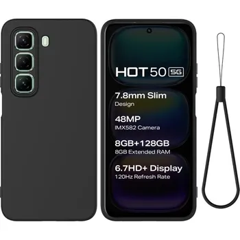 Pouzdro na tablet VSECHNONAMOBIL 99899 RUBBER Ochranný obal pro Infinix Hot 50 5G černý