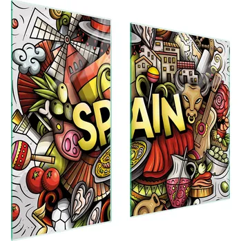 Kuchyňské prkénko Krájecí deska TMK ArtDeko sklo 2 ks