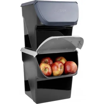 Dóza na potraviny Nádoba na zeleninu Vilde černá 13 l plast