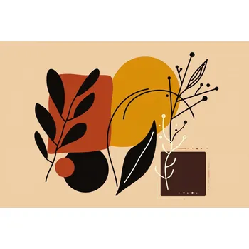 Plakát Plakát Teplé Kontury bez rámu 91,5 x 61 cm