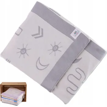 Prostěradlo Teplá deka pro miminko - 90x100 cm - Snuglytots - Mirage - Šedá / Krémová