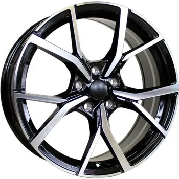 Disk Alu kola Racing Line B5801, 20x8.5 5x112 ET38, černá + leštění