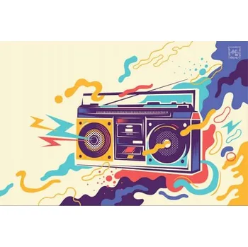 Obraz Cedule Retro Radio