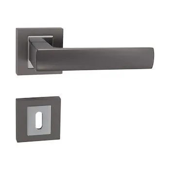 Dveřní kování Klika Naturel HOLLY, barva titan, pro interiérové dveře HOLLYHRT