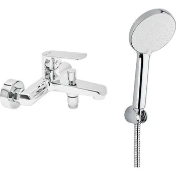 Vodovodní baterie Vanová baterie SAT Feel s vanovým setem 150 mm chrom SATBSFEEL222SET1