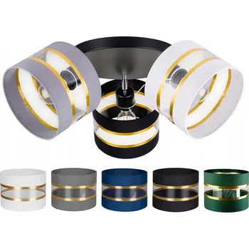 LAMPA stropní svítidlo pohyblivý lustr stropní STÍNIDLO ČERNÉ BÍLÉ ŠEDÉ ZELENÉ