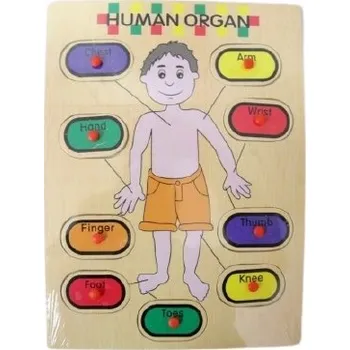 Dřevěná hračka PUZZLE DŘEVĚNÁ HRAČKA HRAČKA ČLOVĚK ANGL.