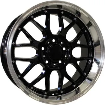 Alu kolo Alu kola Racing Line BY773, 18x8 5x120 ET20, černá + leštěný límec