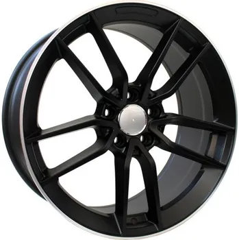 Alu kolo Alu kola Racing Line B5461, 19x8 5x112 ET43, černá matná + leštěný límec