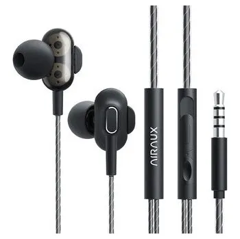 Sluchátka Drátová sluchátka Blitzwolf AirAux AA-HE4, 3,5mm jack, 1,2 m (černá)