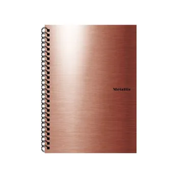 Blok Kroužkový blok A5 PP Metallic měděná