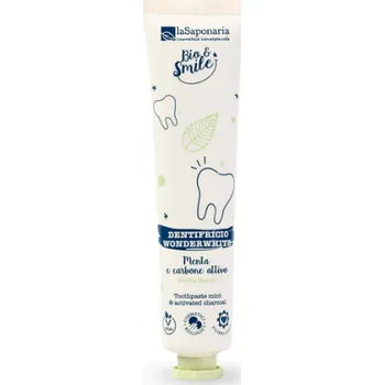 zubní pasta laSaponaria Bělicí zubní pasta WonderWhite - máta a aktivní uhlí BIO (75 ml)