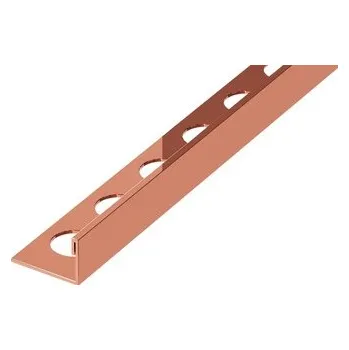 ukončovací lišta Lišta ukončovací "L" Eviso bronze lesk, nerez PVD, délka 270 cm, výška hrany 10,5 mm, FILB0003