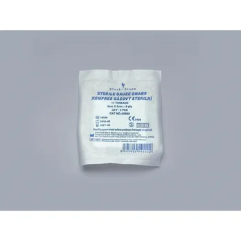 Gázová komprese sterilní /17 nití/ - 5 cm x 5 cm, (50 x 2 ks)