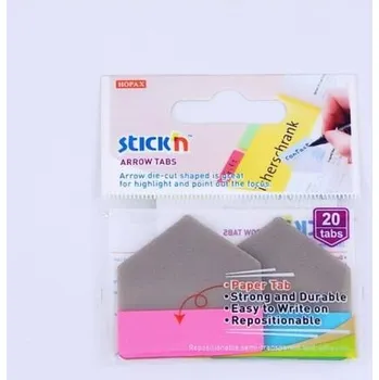 Samolepící bloček Hopax Stick'n Arrow Tabs - samolepicí záložky - 38 × 38 mm, růžové/modré