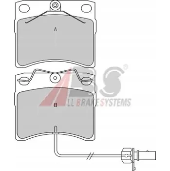 Brzdová destička Sada brzdových destiček VW Transporter 15" s indikátorem opotřebení