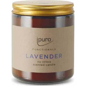 Svíčka ipuro Functionals Lavender - No Stress vonná svíčka 200g