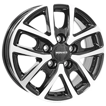 Alu kolo Alu kola MONACO WHEELS CL2T, 16x6.5 5x160 ET60, černá lesklá + leštění (zátěžová)