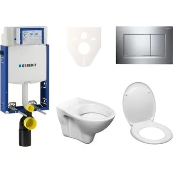 Klozet Cenově zvýhodněný závěsný WC set Geberit k zazdění + WC S-Line S-line Pro 110.302.00.5ND6