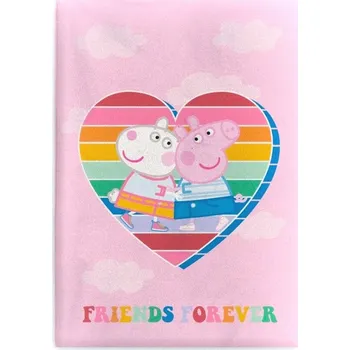 Dětská deka Dětská deka AYM 100 x 140 Cm růžová s motivem prasátko Pepa