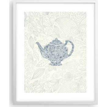 Obraz Obraz plakát na zeď v bílém rámu 40x50 džbán fotka plakáty do obýváku