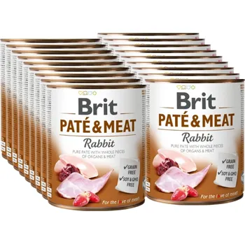 Krmivo pro psa BRIT PATE & MEAT RABBIT 24x800g