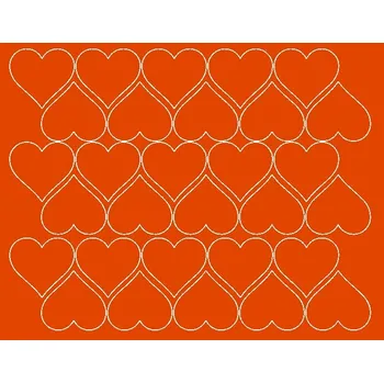 Obraz Nálepky na zeď srdíčka valentýnská oranžová 4 cm