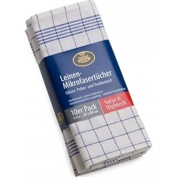 Utěrka Sada 10 lněných utěrek Gözze 60 x 80 cm