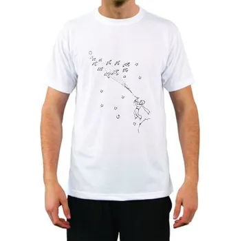 Tričko s krátkým rukávem Unisex - potisk motivu malý princ let, Velikost xxxxxxl, Varianta Tričko s krátkým rukávem Unisex - béžová