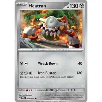 Karetní hra Heatran 068/131 - Prismatic Evolutions Typ karty: Non-Holo