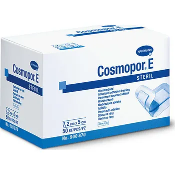 Zdravotnický materiál Cosmopor E sterilní samolepící obvaz 7,2 x 5 cm