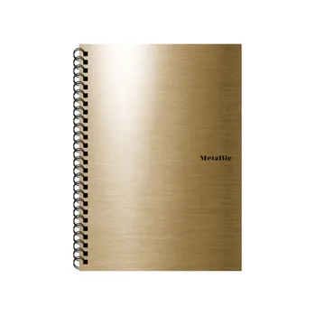 Blok Kroužkový blok A5 PP Metallic zlatá